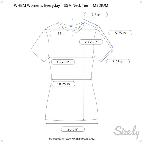 White House Black Market Women's Everyday Short Sleeve V-Neck Tee NWT - Picture 10 of 11